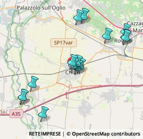 Mappa Via Guglielmo Marconi, 25032 Chiari BS, Italia (4.04)
