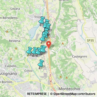 Mappa Via Ghisa, 36075 Montecchio Maggiore VI, Italia (1.33867)