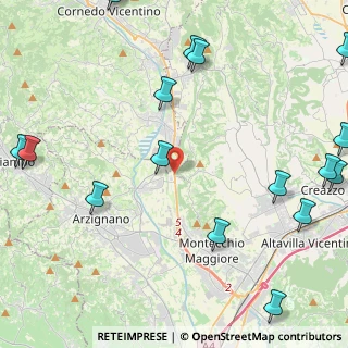 Mappa Via Ghisa, 36075 Montecchio Maggiore VI, Italia (6.45)
