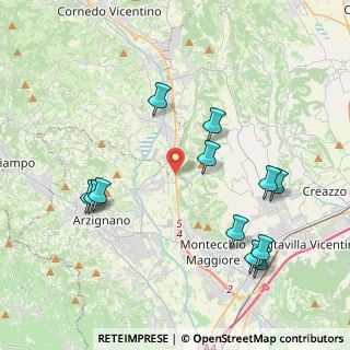 Mappa Via Ghisa, 36075 Montecchio Maggiore VI, Italia (4.42083)