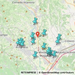 Mappa Via Ghisa, 36075 Montecchio Maggiore VI, Italia (4.0275)