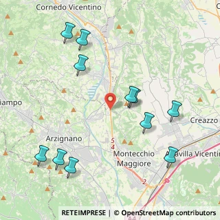 Mappa Via Ghisa, 36075 Montecchio Maggiore VI, Italia (4.73455)