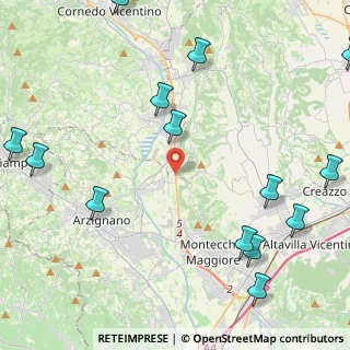 Mappa Via Ghisa, 36075 Montecchio Maggiore VI, Italia (6.05857)
