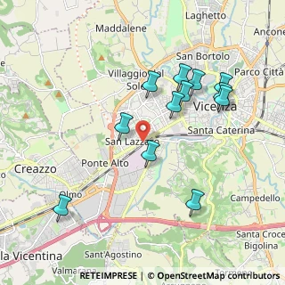 Mappa Viale San Lazzaro, 36100 Vicenza VI, Italia (1.91083)