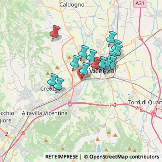 Mappa Viale San Lazzaro, 36100 Vicenza VI, Italia (2.846)