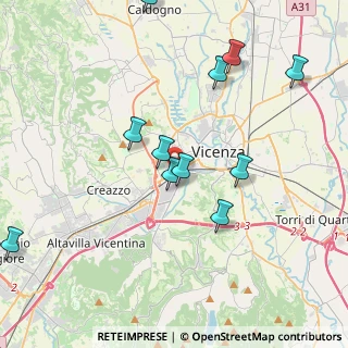Mappa Viale San Lazzaro, 36100 Vicenza VI, Italia (4.20455)