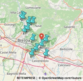 Mappa Via M. Scarpari, 25082 Botticino BS, Italia (6.4025)