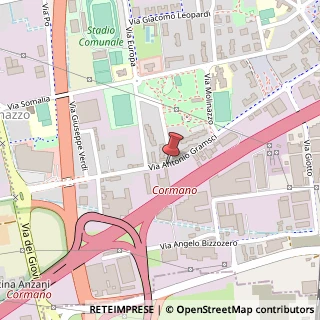 Mappa Via Antonio Gramsci, 45, 20032 Cormano MI, Italia, 20032 Cormano, Milano (Lombardia)