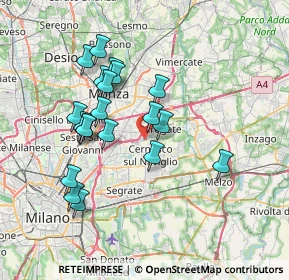Mappa Via Cascina Torriana, 20063 Brugherio MB, Italia (6.747)