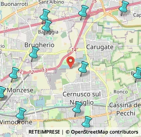 Mappa Via Cascina Torriana, 20063 Brugherio MB, Italia (3.23429)