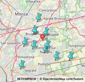 Mappa Via Cascina Torriana, 20063 Brugherio MB, Italia (3.20273)