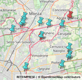 Mappa Via T. Tasso, 20093 Cologno Monzese MI, Italia (4.78857)