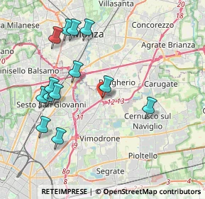Mappa Via T. Tasso, 20093 Cologno Monzese MI, Italia (4.18077)