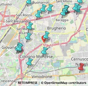Mappa Via T. Tasso, 20093 Cologno Monzese MI, Italia (2.651)