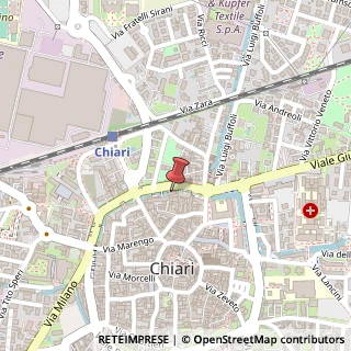 Mappa Piazza Zanardelli Giuseppe, 25, 25032 Chiari, Brescia (Lombardia)