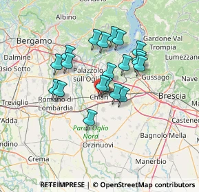 Mappa Via Cesare Battisti, 25032 Chiari BS, Italia (11.041)