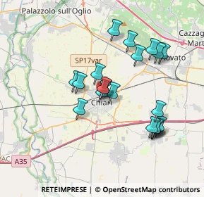 Mappa Via Cesare Battisti, 25032 Chiari BS, Italia (3.2265)
