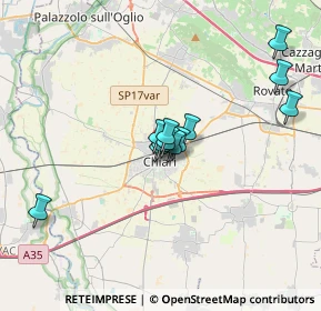 Mappa Via Cesare Battisti, 25032 Chiari BS, Italia (2.52333)