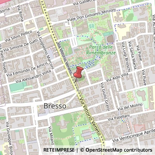 Mappa Via Vittorio Veneto, 9/E, 20091 Bresso, Milano (Lombardia)