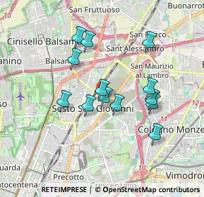 Mappa Via G. Mazzini, 20099 Sesto San Giovanni MI, Italia (1.53231)