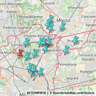 Mappa Via Acciaierie, 20099 Sesto San Giovanni MI, Italia (3.65778)