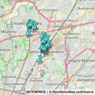 Mappa Via Acciaierie, 20099 Sesto San Giovanni MI, Italia (1.2115)