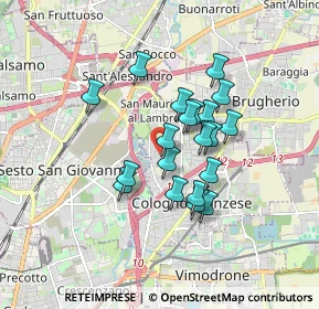 Mappa Via Santa Maria, 20093 Cologno Monzese MI, Italia (1.331)