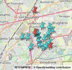 Mappa Via Santa Maria, 20093 Cologno Monzese MI, Italia (1.287)