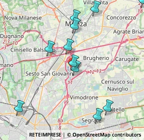 Mappa Via Santa Maria, 20093 Cologno Monzese MI, Italia (4.84667)