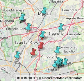 Mappa Via Santa Maria, 20093 Cologno Monzese MI, Italia (4.64833)