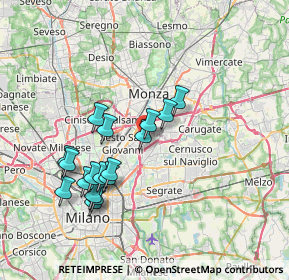 Mappa Via Santa Maria, 20093 Cologno Monzese MI, Italia (6.90706)