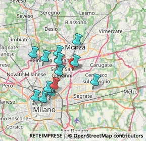 Mappa Via Santa Maria, 20093 Cologno Monzese MI, Italia (6.29538)