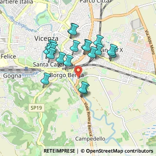 Mappa Via Antonio Grotto, 36100 Vicenza VI, Italia (0.8135)