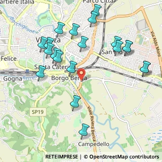 Mappa Via Antonio Grotto, 36100 Vicenza VI, Italia (1.173)