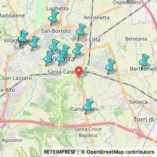 Mappa Via Antonio Grotto, 36100 Vicenza VI, Italia (2.50357)