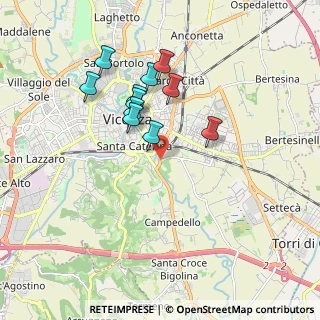 Mappa Via Antonio Grotto, 36100 Vicenza VI, Italia (1.57364)