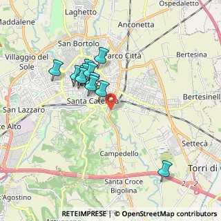 Mappa Via Antonio Grotto, 36100 Vicenza VI, Italia (1.6075)