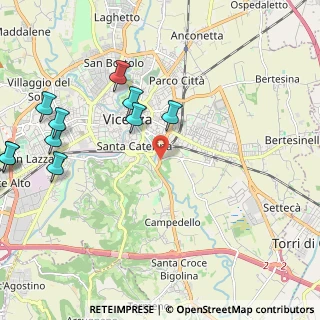 Mappa Via Antonio Grotto, 36100 Vicenza VI, Italia (2.78909)