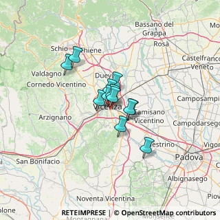 Mappa Via Antonio Grotto, 36100 Vicenza VI, Italia (7.59333)
