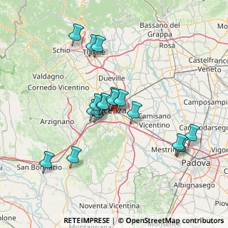 Mappa Via Antonio Grotto, 36100 Vicenza VI, Italia (12.86588)