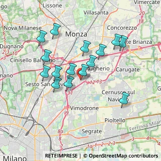 Mappa Via Arturo Toscanini, 20093 Cologno Monzese MI, Italia (3.37)