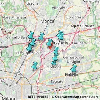 Mappa Via Arturo Toscanini, 20093 Cologno Monzese MI, Italia (2.97923)