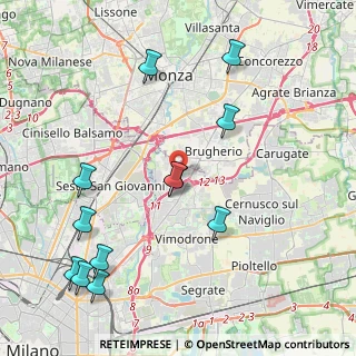 Mappa Via Arturo Toscanini, 20093 Cologno Monzese MI, Italia (4.82917)