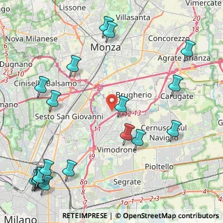 Mappa Via Arturo Toscanini, 20093 Cologno Monzese MI, Italia (5.99263)
