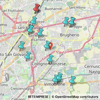 Mappa Via Arturo Toscanini, 20093 Cologno Monzese MI, Italia (2.44412)