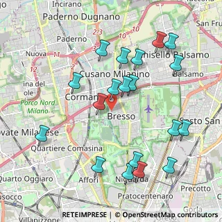 Mappa Via Giacomo Brodolini, 20032 Cormano MI, Italia (2.16789)