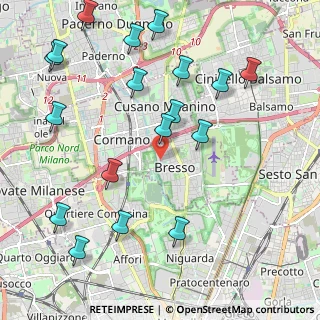 Mappa Via Giacomo Brodolini, 20032 Cormano MI, Italia (2.52222)