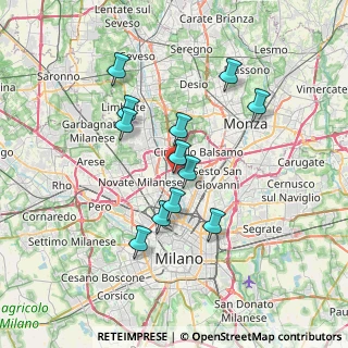 Mappa Via Giacomo Brodolini, 20032 Cormano MI, Italia (6.19333)