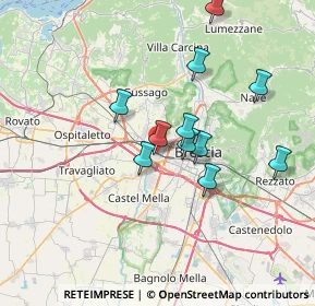Mappa Via della Trisia, 25126 Brescia BS, Italia (6.09455)