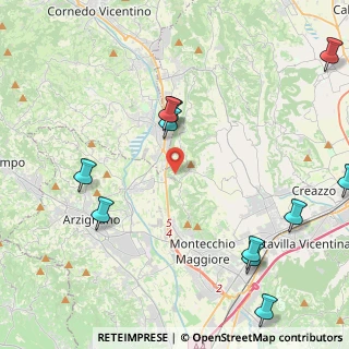 Mappa Via Roccolo, 36075 Montecchio Maggiore VI, Italia (5.74333)